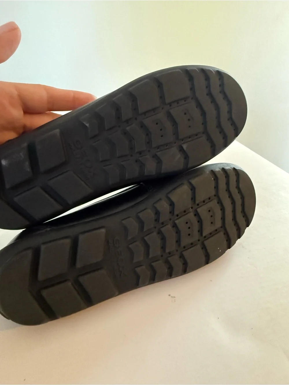 Geox New fast Boys Black Leather Slip Loafers Size 32 New #Lux-K-SH